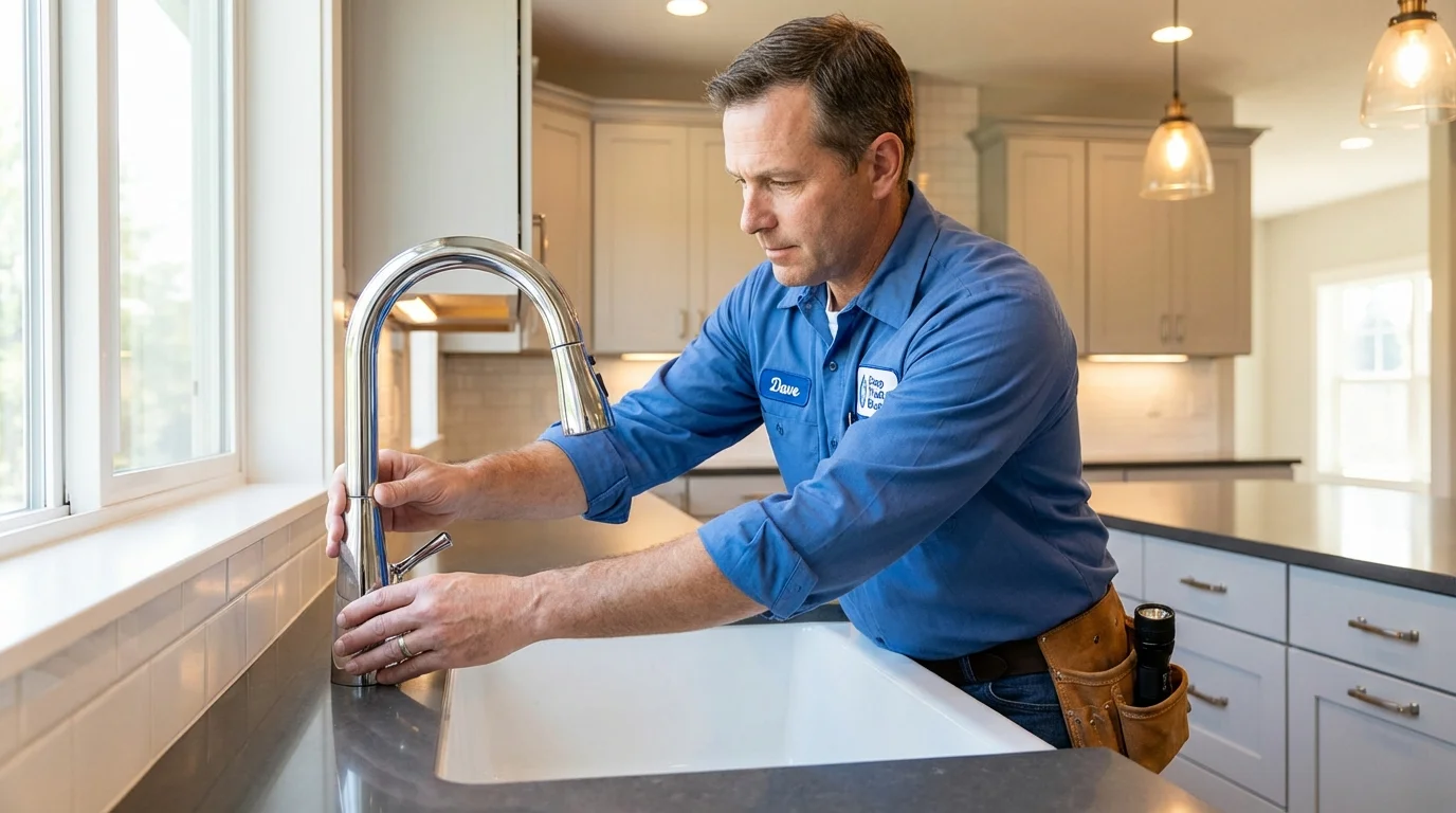 Kitchen faucet installation by Johns Plumbing LLC in Ozark